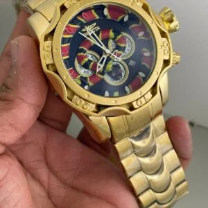 Snake Dial Watch Red Black